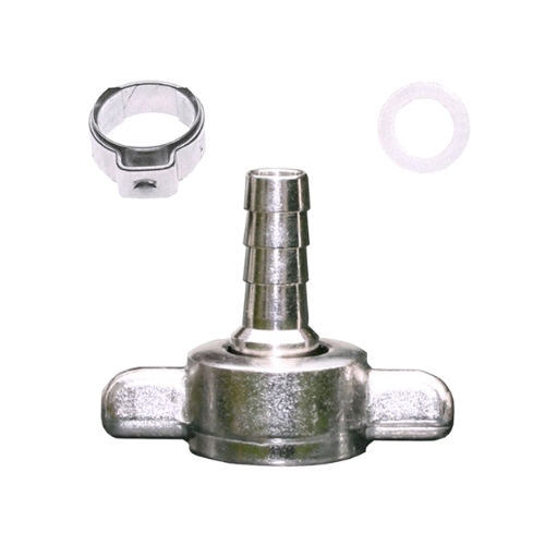 Perle RVS Rechte Slangtule – 5/8" Vleugelwartel