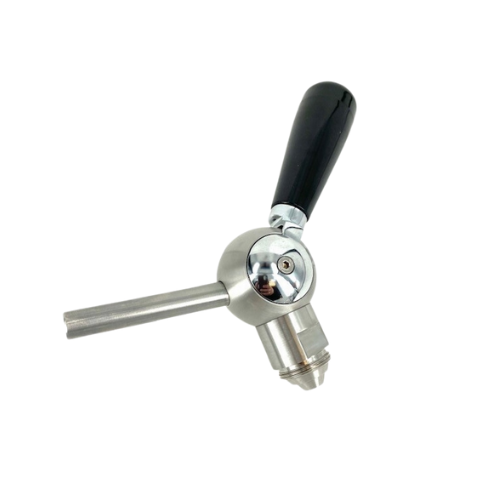 Perle Free Flow biertapkraan – uitloop 8 mm | M-27 x 1,5 Flare kort | RVS