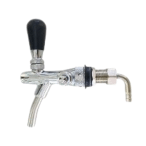 Perle Christal Compensator Biertapkraan – 5/8” BSP | Kameruitvoering | 13 mm | Verchroomd Messing