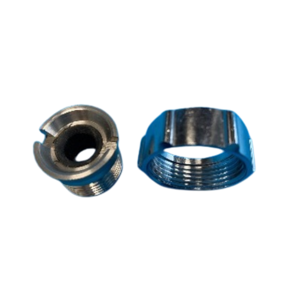 Perle Flare Puntstuk-set – M27,5 × 1,5 × 5/8” | Verchroomd | Met Nitrile Ring