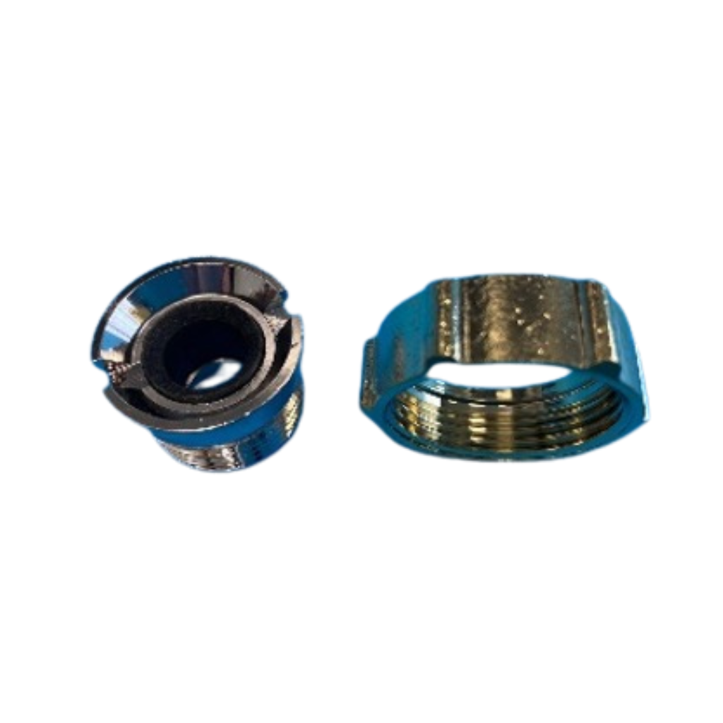 Perle Flare Puntstuk-set – M27,5 × 1,5 × 5/8” | Gold Plated | Met Nitrile Ring