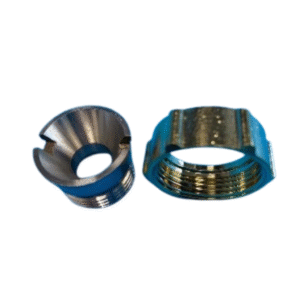 Perle WARTEL Flare Puntstuk-set – M27,5 × 1,5 × 5/8” | Gold Plated | Met RVS Puntstuk