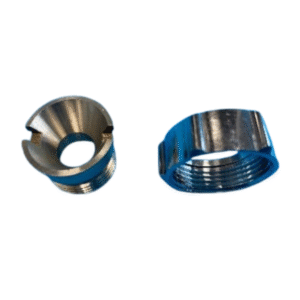 Perle Wartel Flare Puntstuk-set – M27,5 × 1,5 × 5/8” | Verchroomd | Met RVS Puntstuk